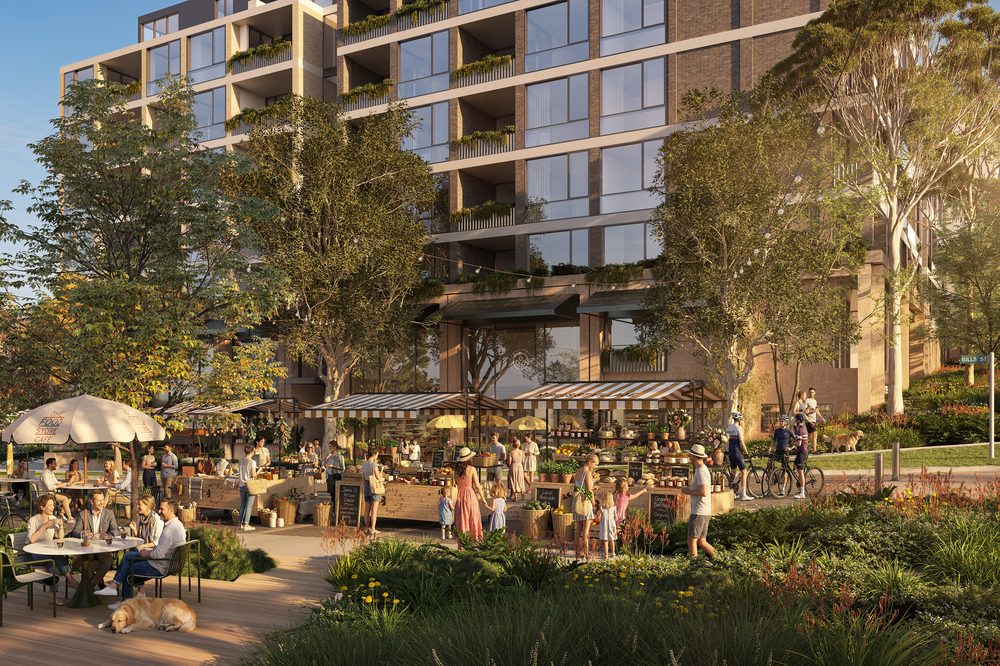 Bills Street retail and dining precinct, artist impression